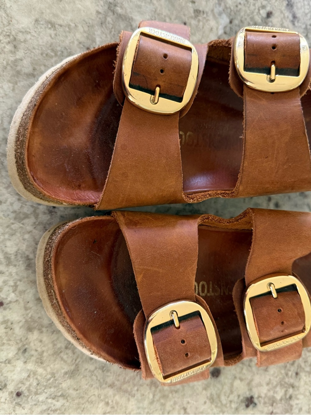 Birkenstock Tan Suede Two-Strap Sandal - Picture 2 of 8